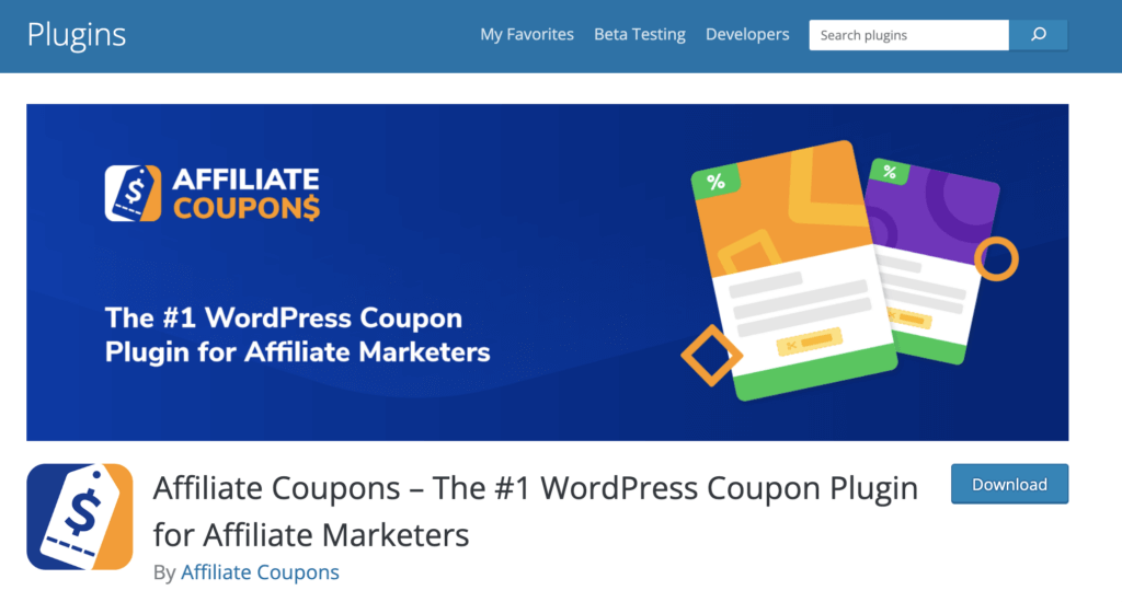 Affiliate coupons wordpress plugin