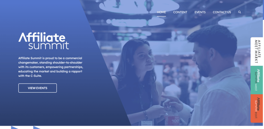 Affiliate summit homepage
