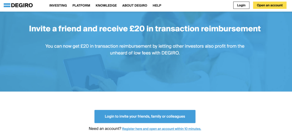 Example of a referral program perk