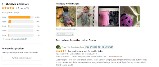 Ecommerce mobile customer reviews