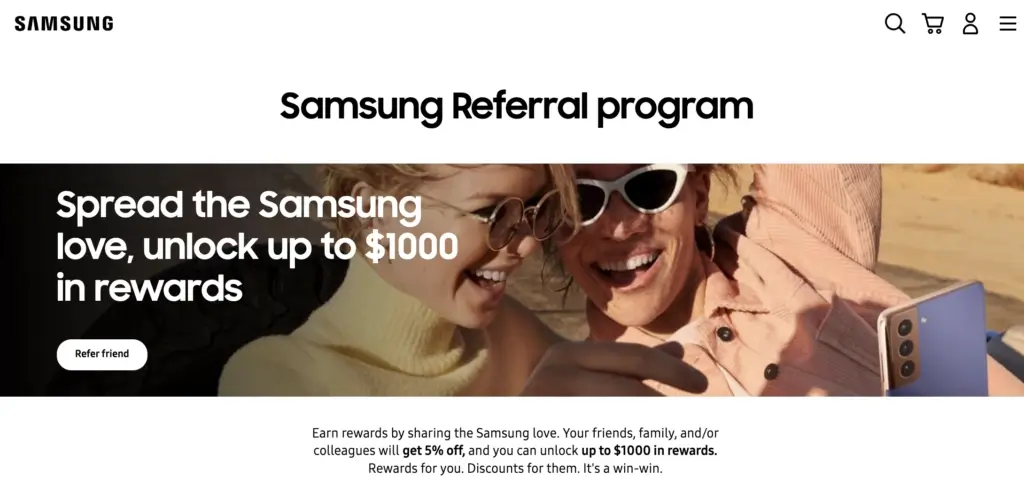 Samsung referral