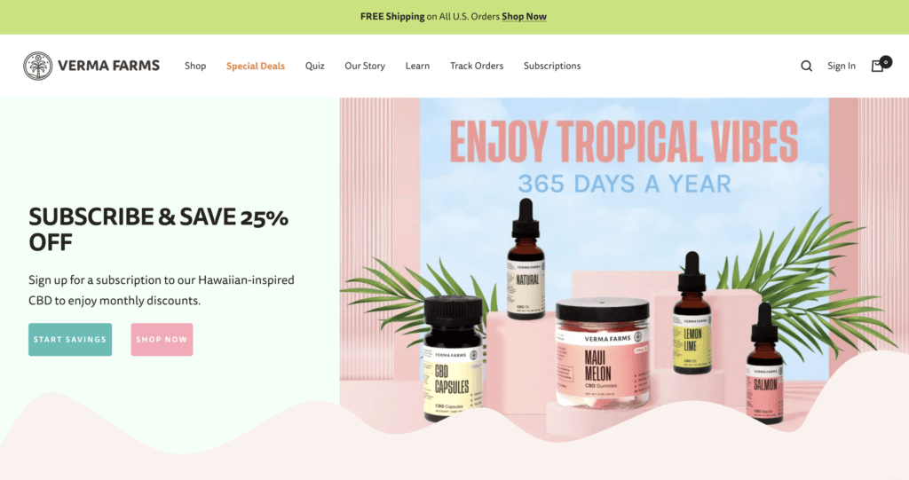 Verrma Farms website