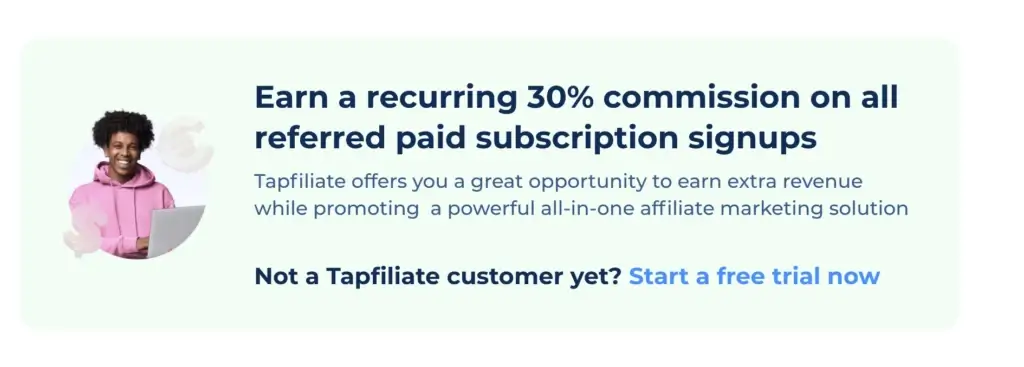Tapfiliate referral program