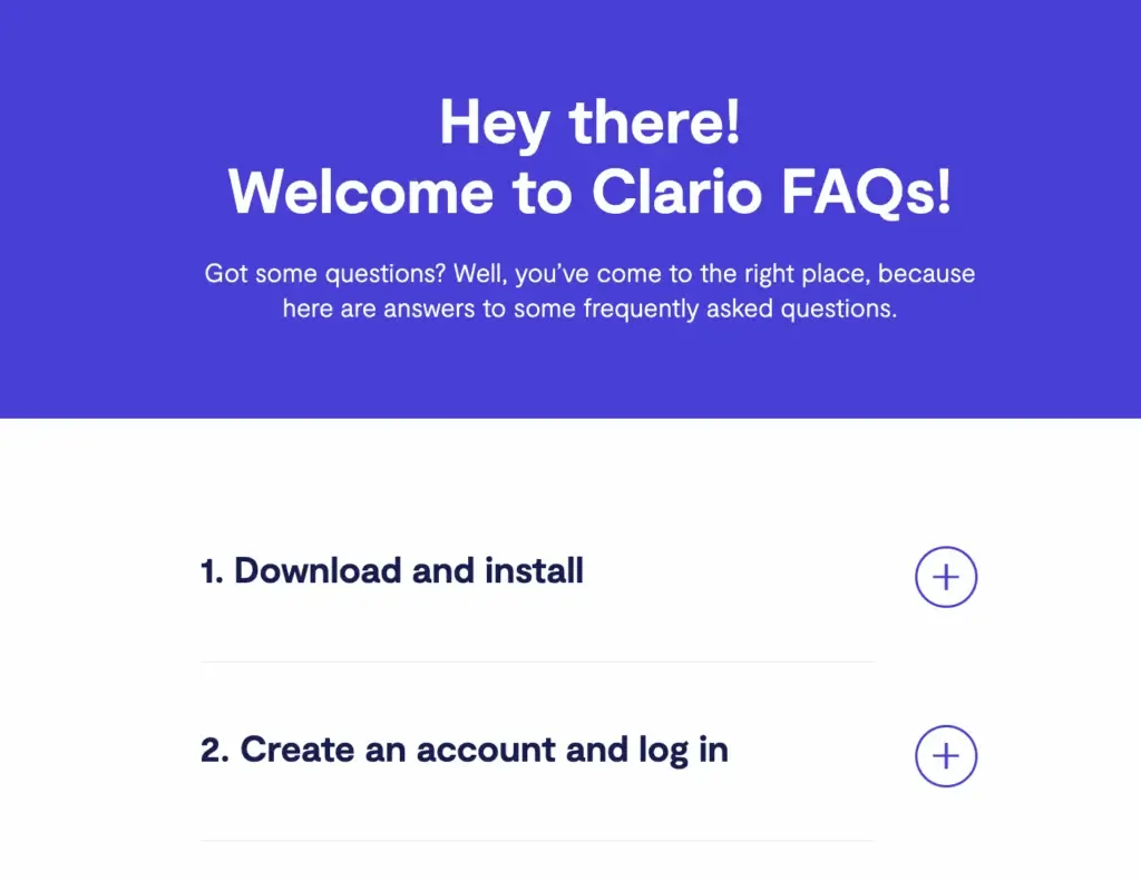 Clario Knowledge Base