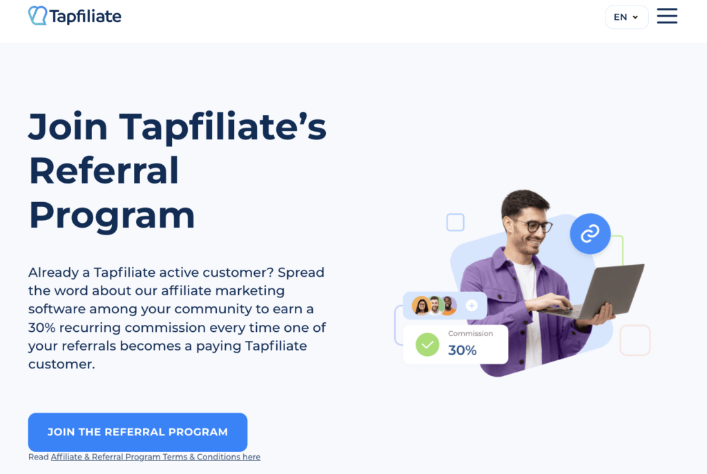 Tapfiliate Referral Program